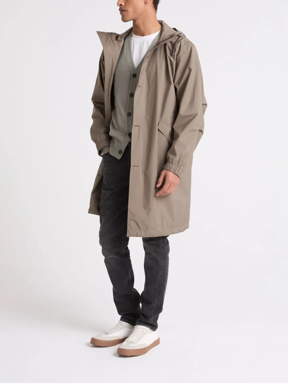 Yves Salomon waterproof parka - Bruin