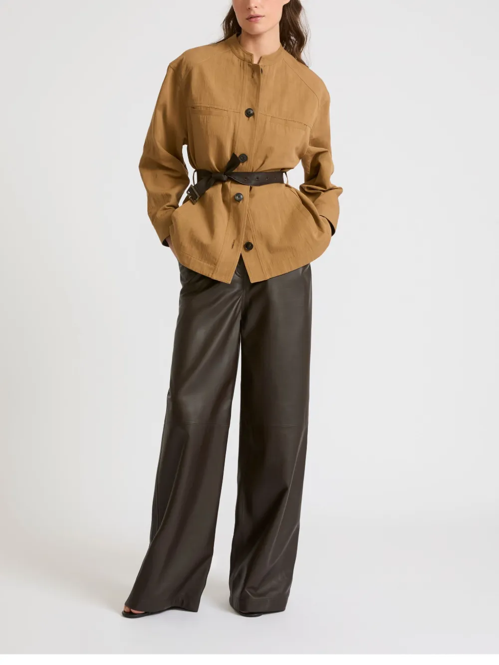 Yves Salomon Jas met riem Bruin