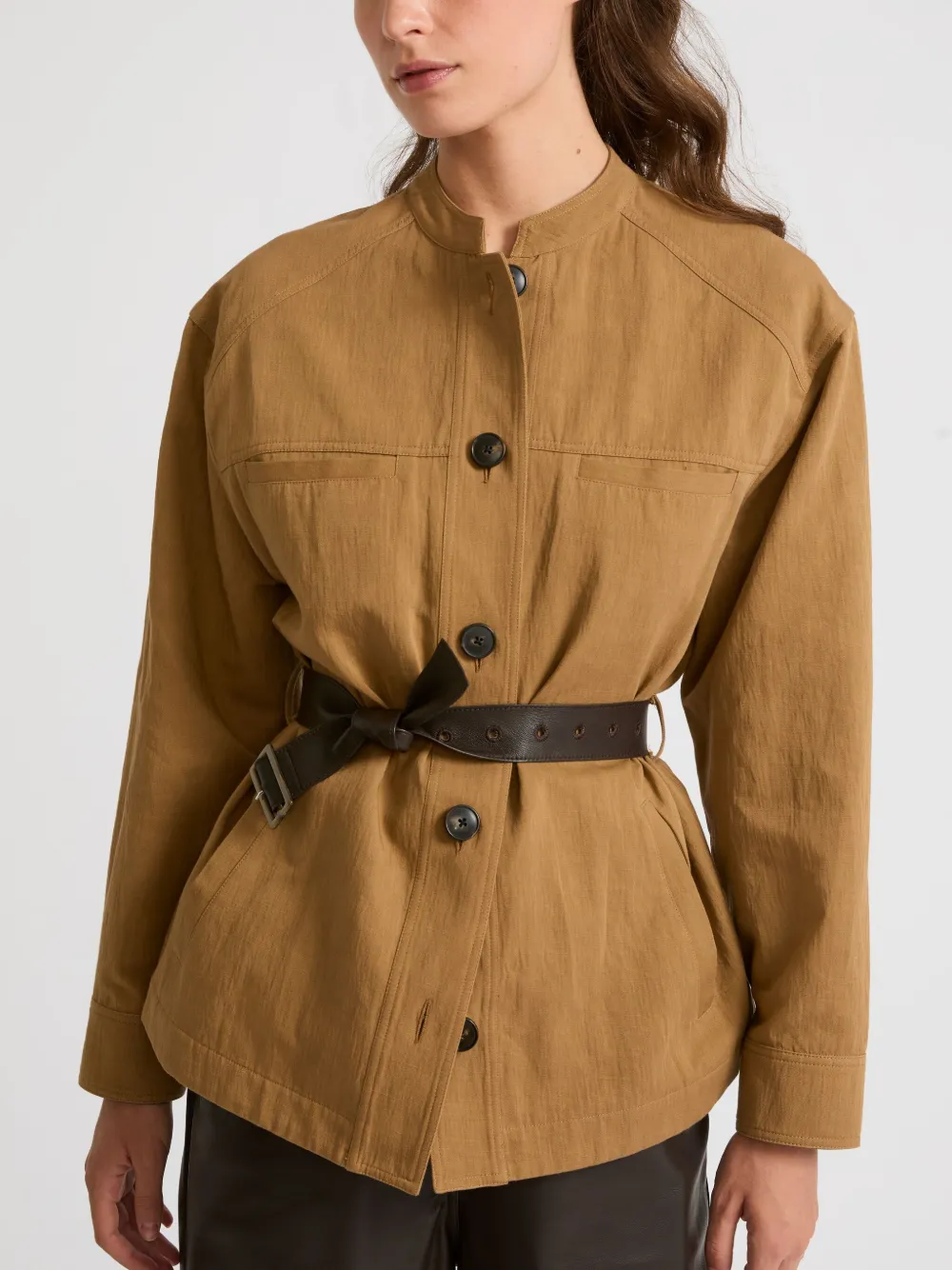 Yves Salomon Jas met riem Bruin