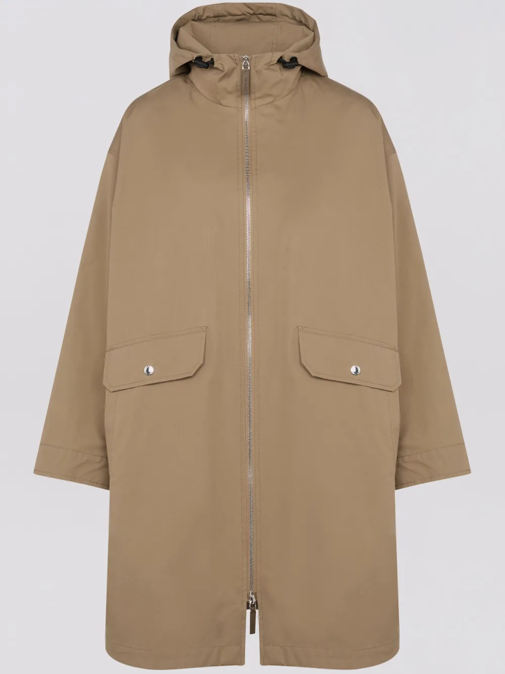 Yves Salomon Waterproof Parka In Neutrals