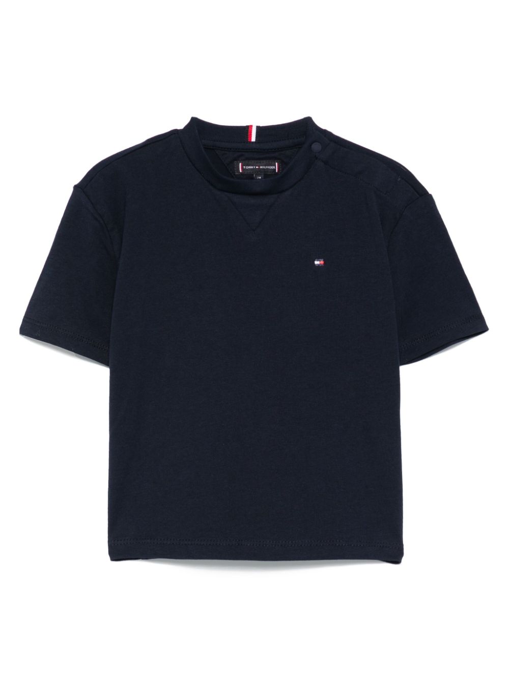 Tommy Hilfiger Junior logo-embroidered T-shirt - Blue