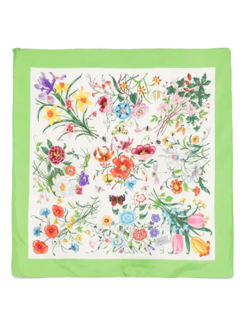 Gucci Pre-Owned x Vittorino Accornero 1970s Giardini di Seta scar