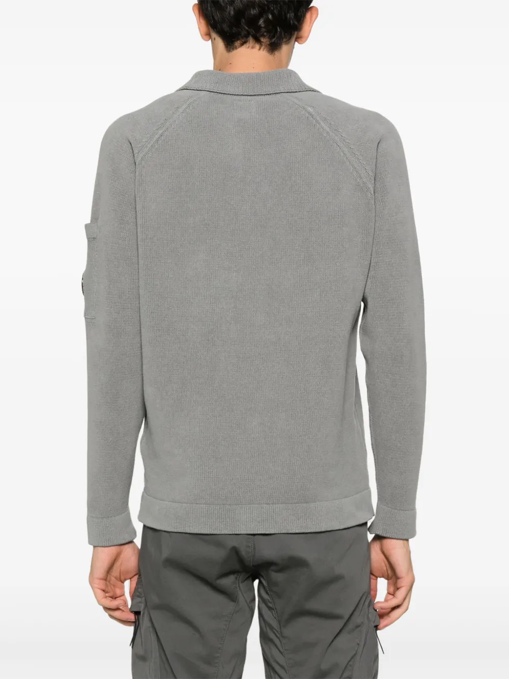 C.P. Company Katoenen poloshirt Grijs