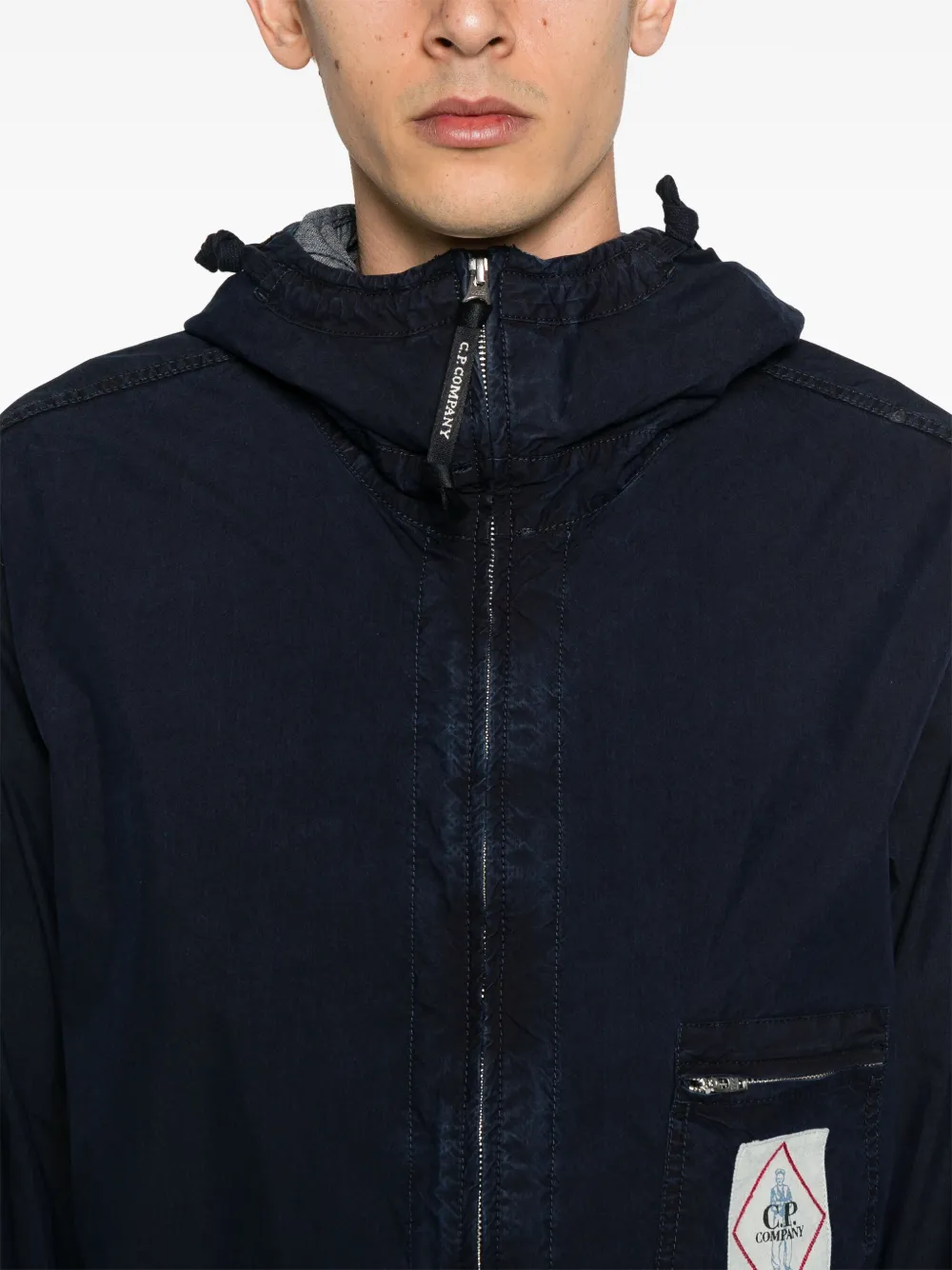 C.P. Company Jack met capuchon Blauw