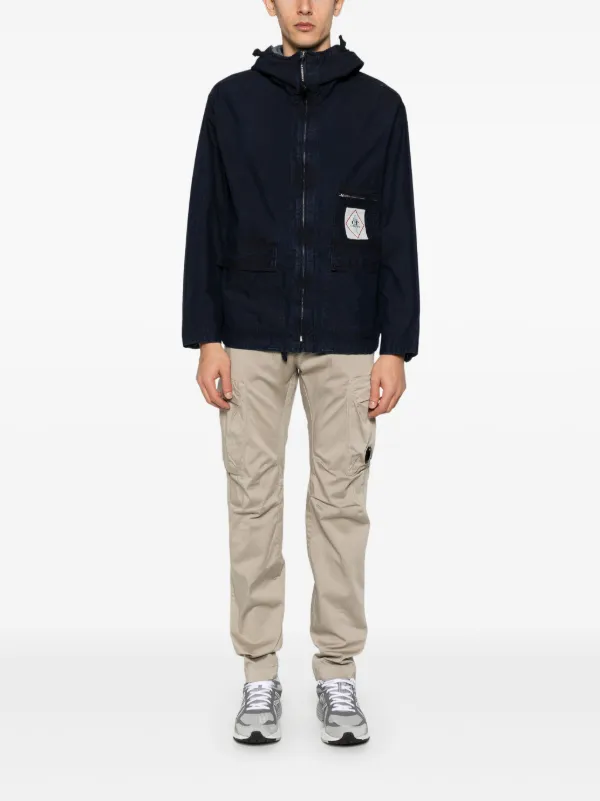 C.P. Company フーデッド ジャケット | ブルー | FARFETCH JP
