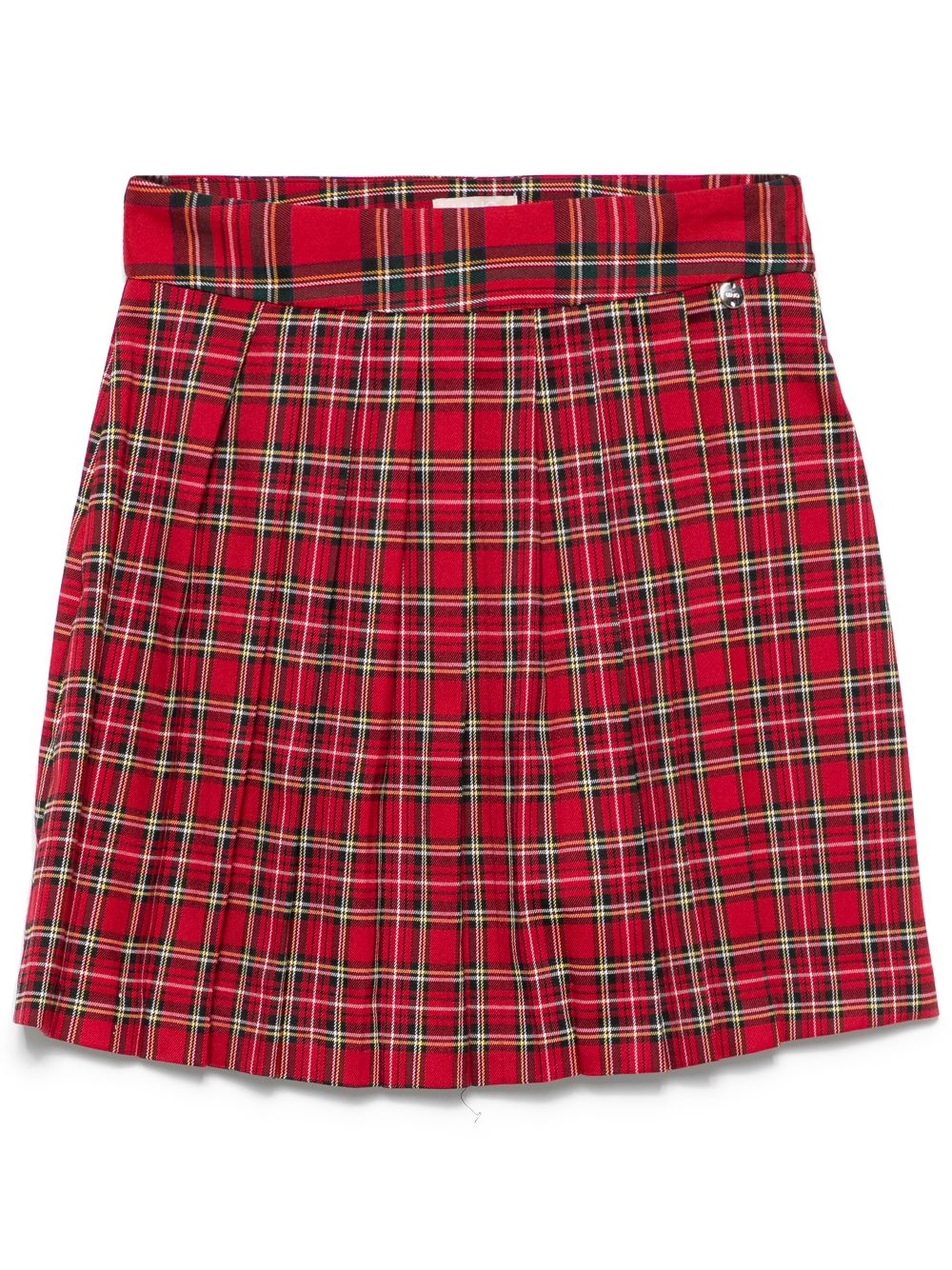 LIU JO tartan pleated mini skirt - Red