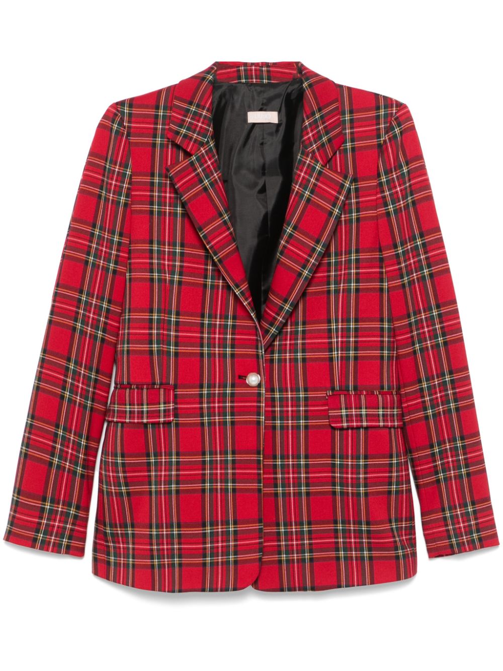 LIU JO Blazer met tartan ruit Rood