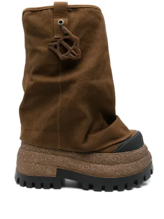 NAKED WOLFE 90mm Disturb Boots | Brown | FARFETCH