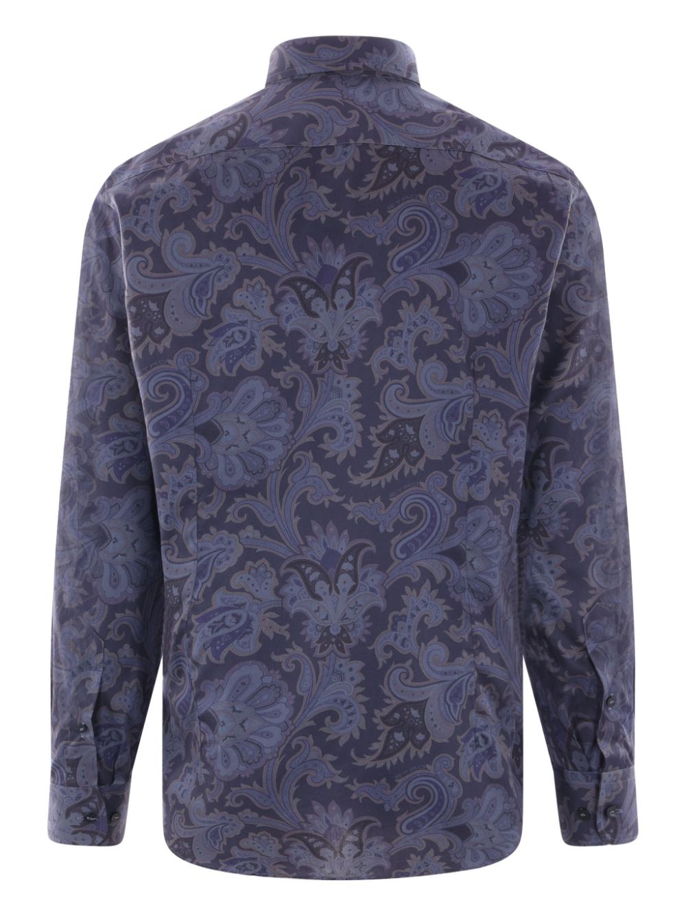 ETRO paisley-print poplin shirt - Blauw