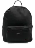 Kiton logo-plaque backpack - Black
