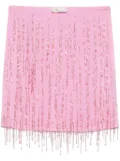 Blumarine beaded georgette mini skirt - Pink