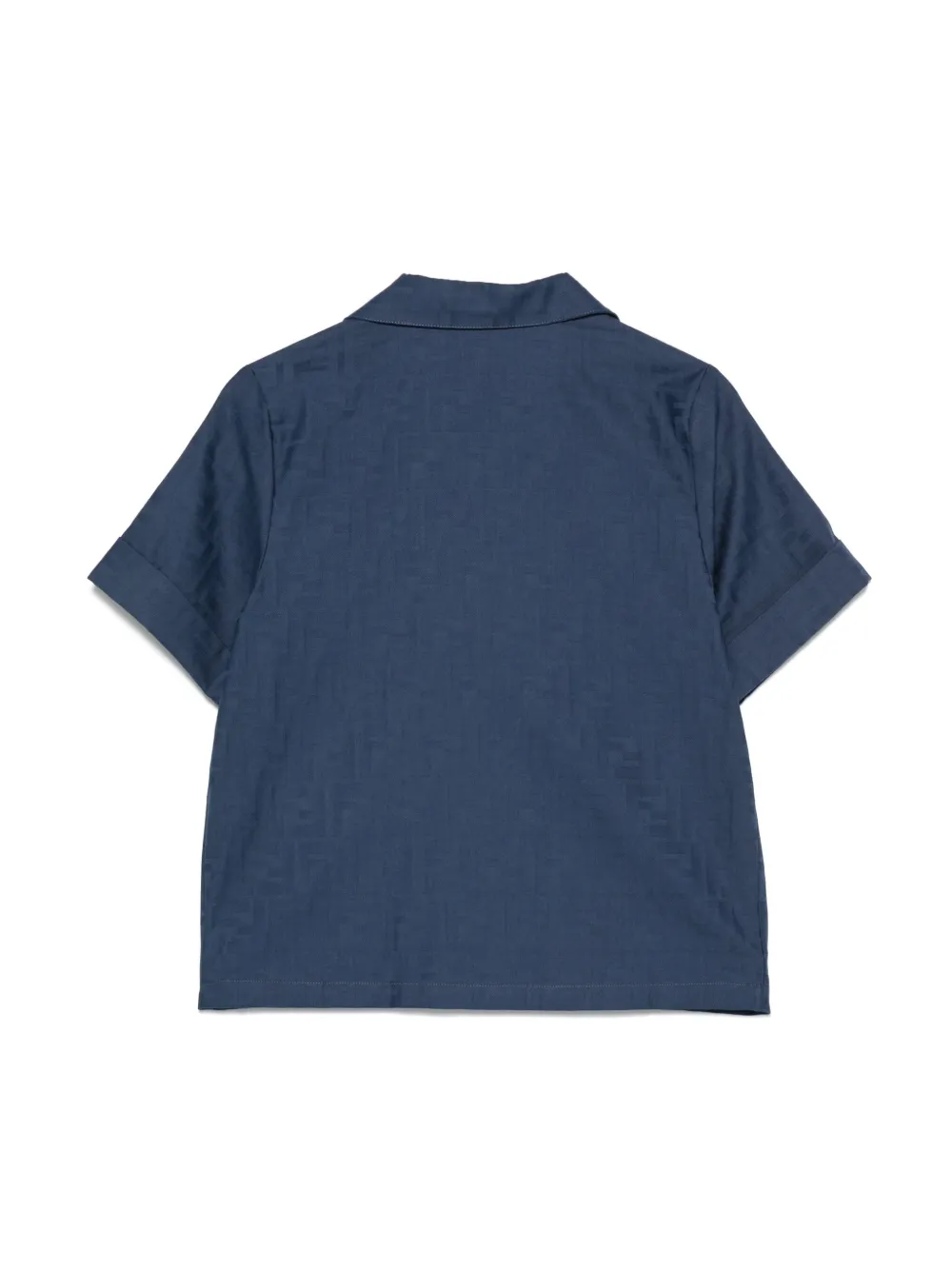 Fendi Kids Shirtjurk met FF-jacquard Blauw
