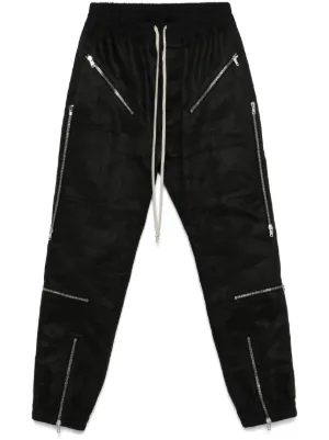 BLACKLISTS レザーワイドカーゴパンツ　Rick Owens Rick Owens Bauhaus レザーカーゴパンツ | ブラック | FARFETCH JP