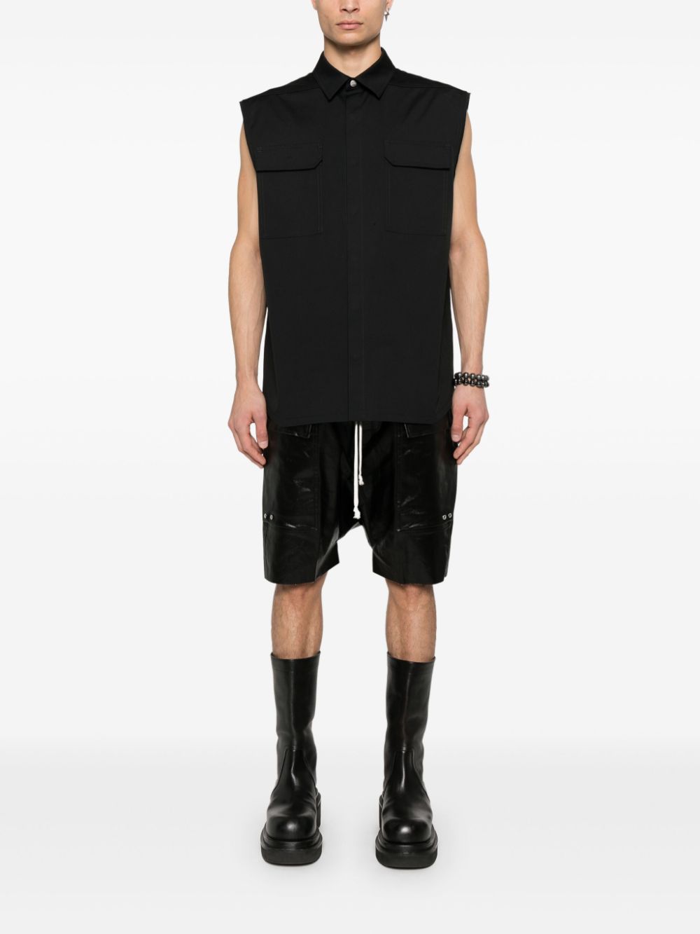 Rick Owens Cargo Pods shorts - Zwart