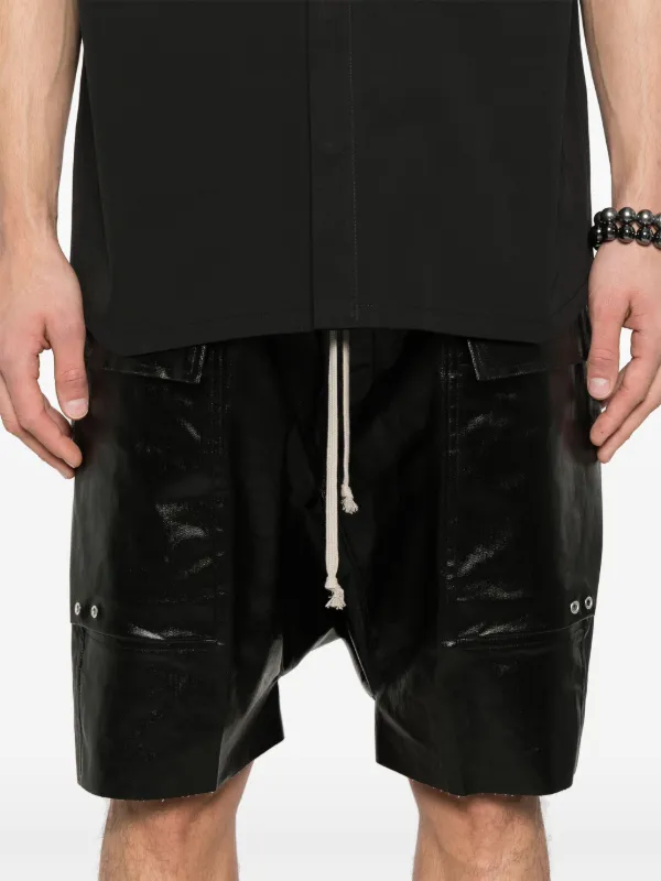 Rick Owens Cargo Pods Shorts | Black | FARFETCH AO