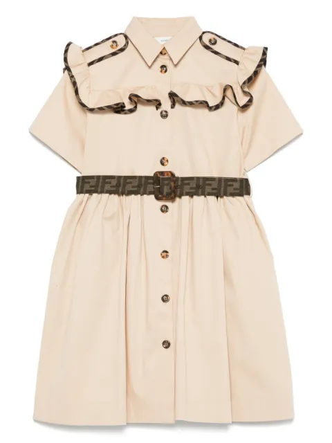 Fendi Kids Abito in gabardine