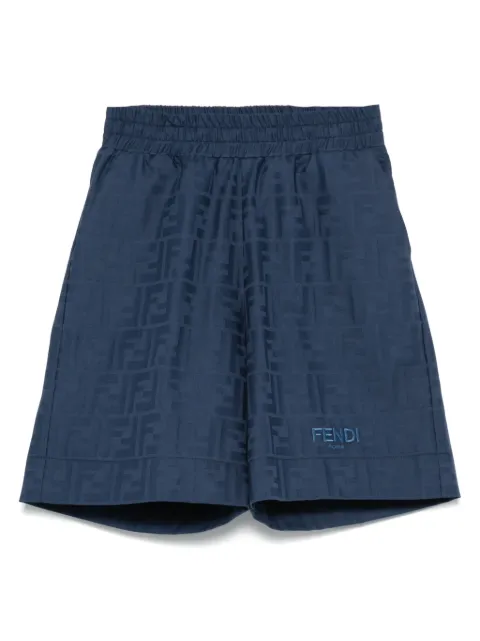 Fendi Kids FF-jacquard shorts