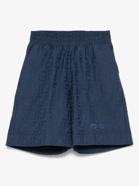 Fendi Kids FF-jacquard shorts