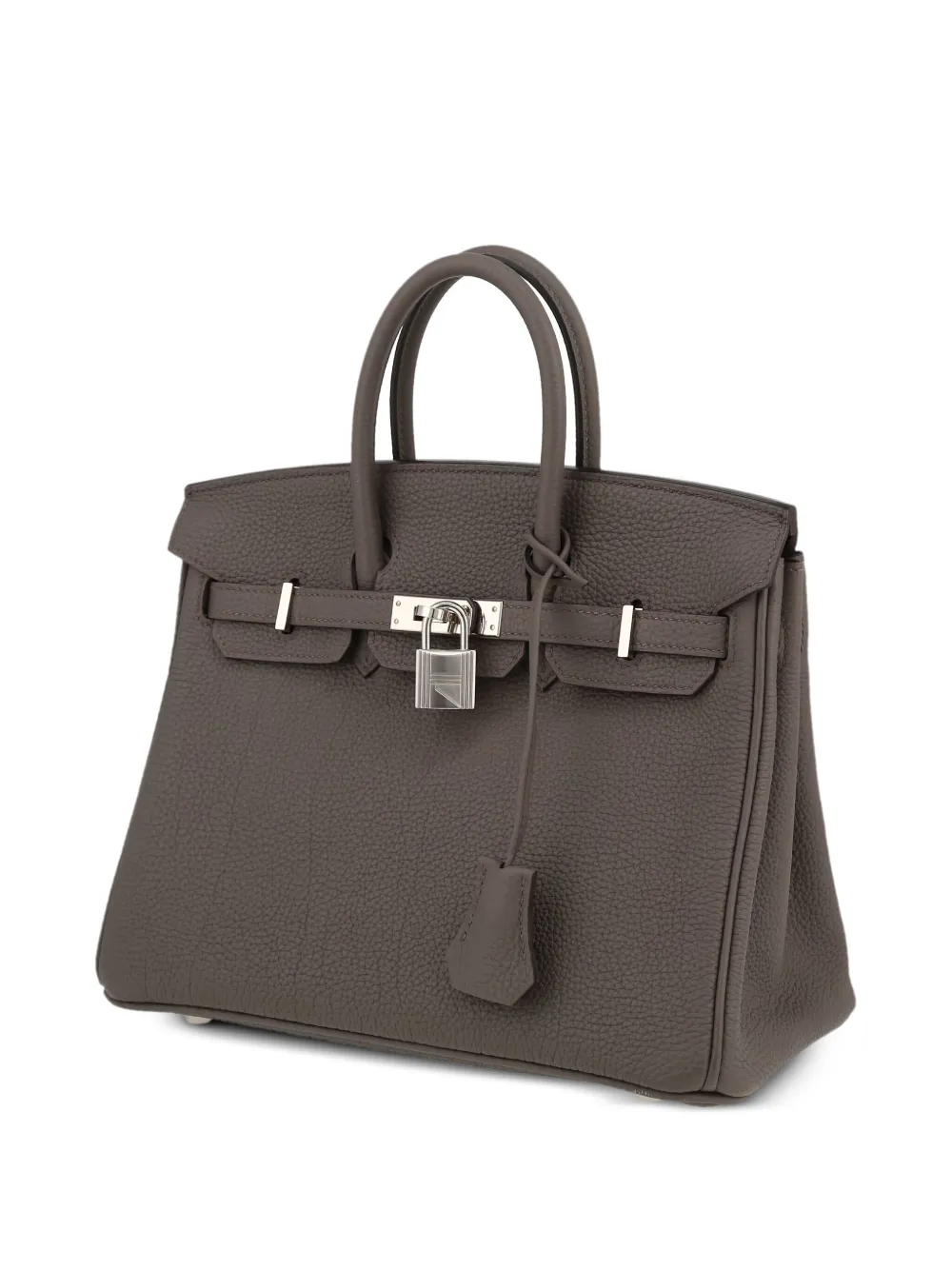 Pre-owned Hermes Birkin 25 Tote Bag In Grey