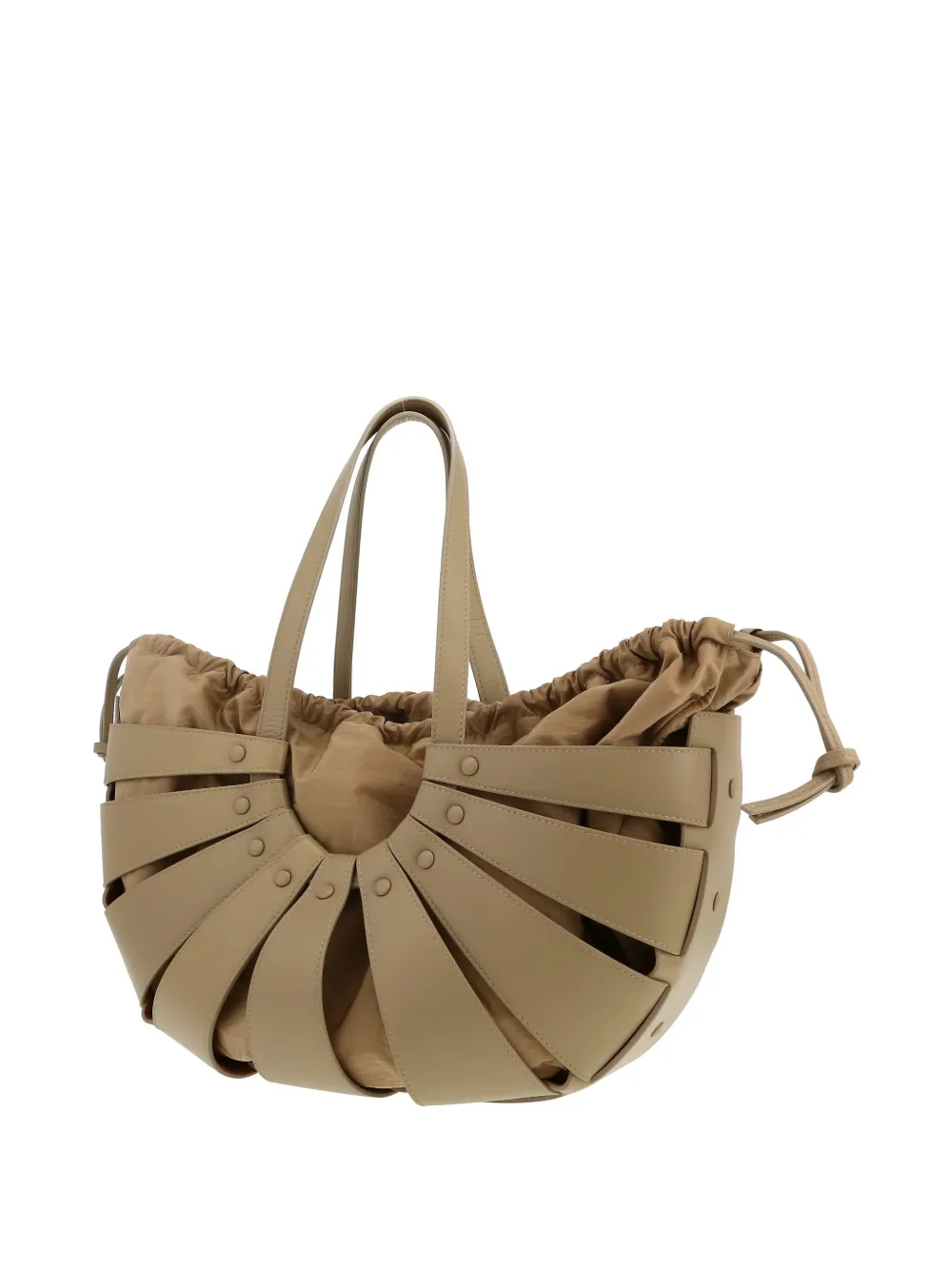 Pre-owned Bottega Veneta The Shell Tote Bag In 绿色