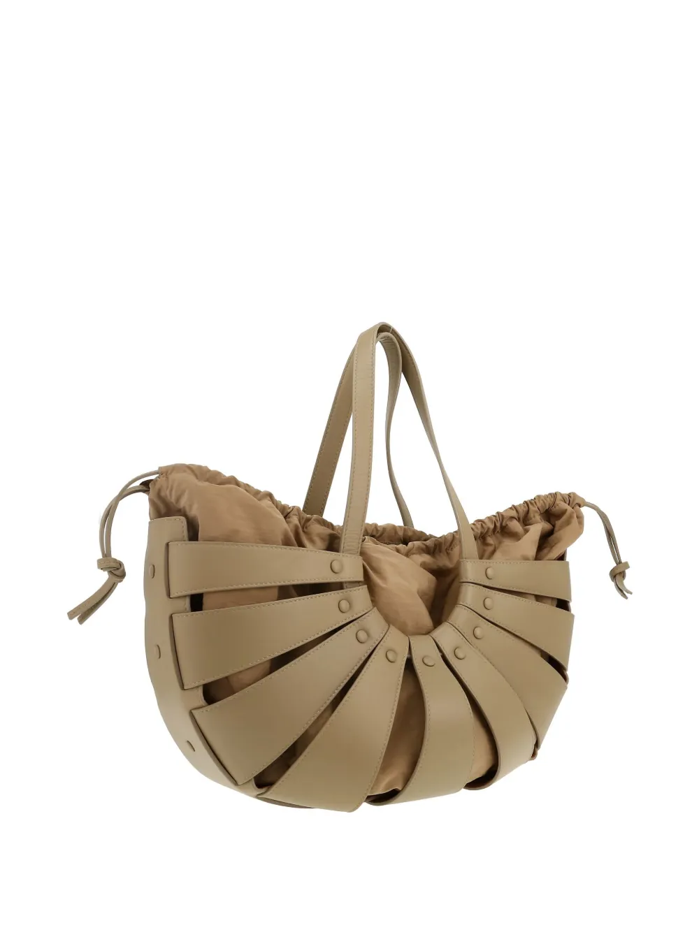 Pre-owned Bottega Veneta The Shell Tote Bag In 绿色