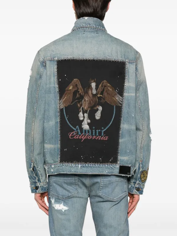 AMIRI Pegasus ジャケット | ブルー | FARFETCH JP
