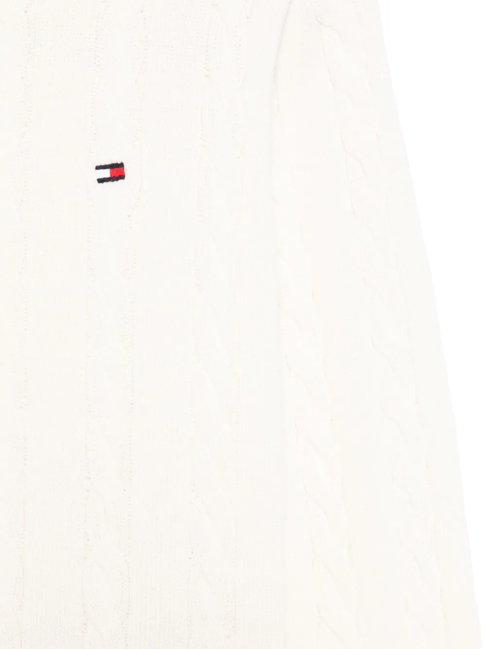 Tommy Hilfiger Junior Kabelgebreide trui Beige