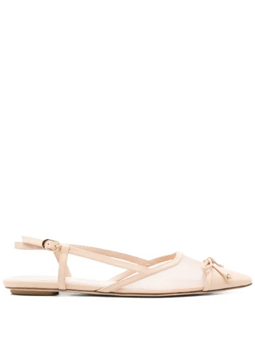 Ballerines à empiècement en mesh - Stuart Weitzman - Modalova