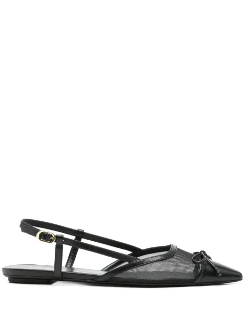 Stuart Weitzman mesh-panel ballet flats