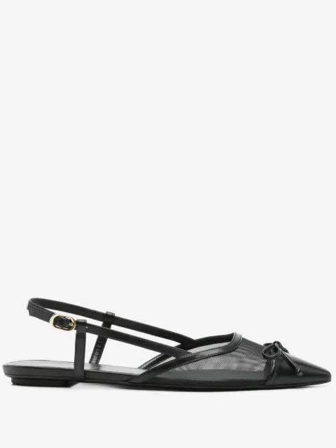 Stuart Weitzman mesh-panel ballet flats