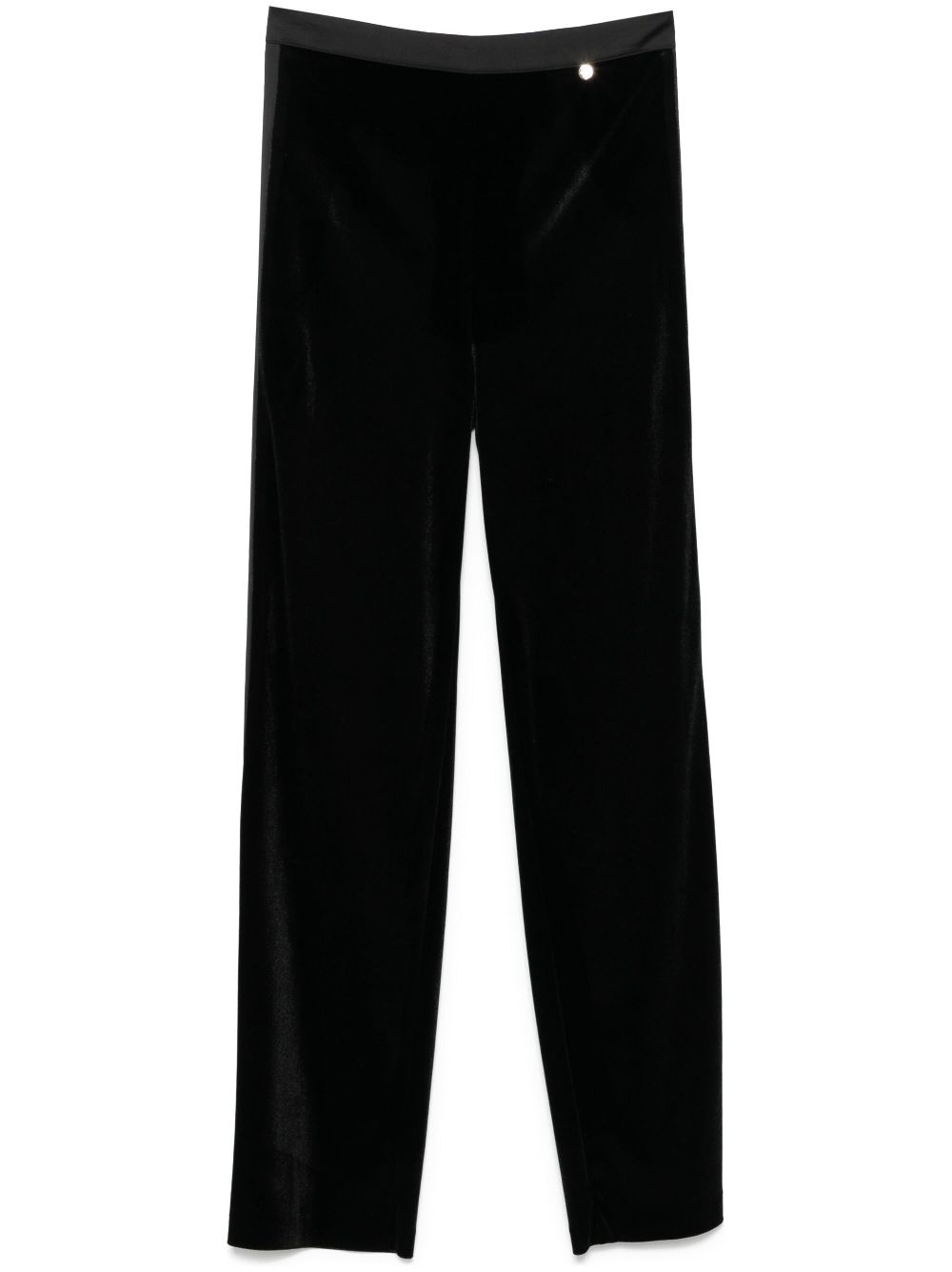 LIU JO velvet trousers - Black