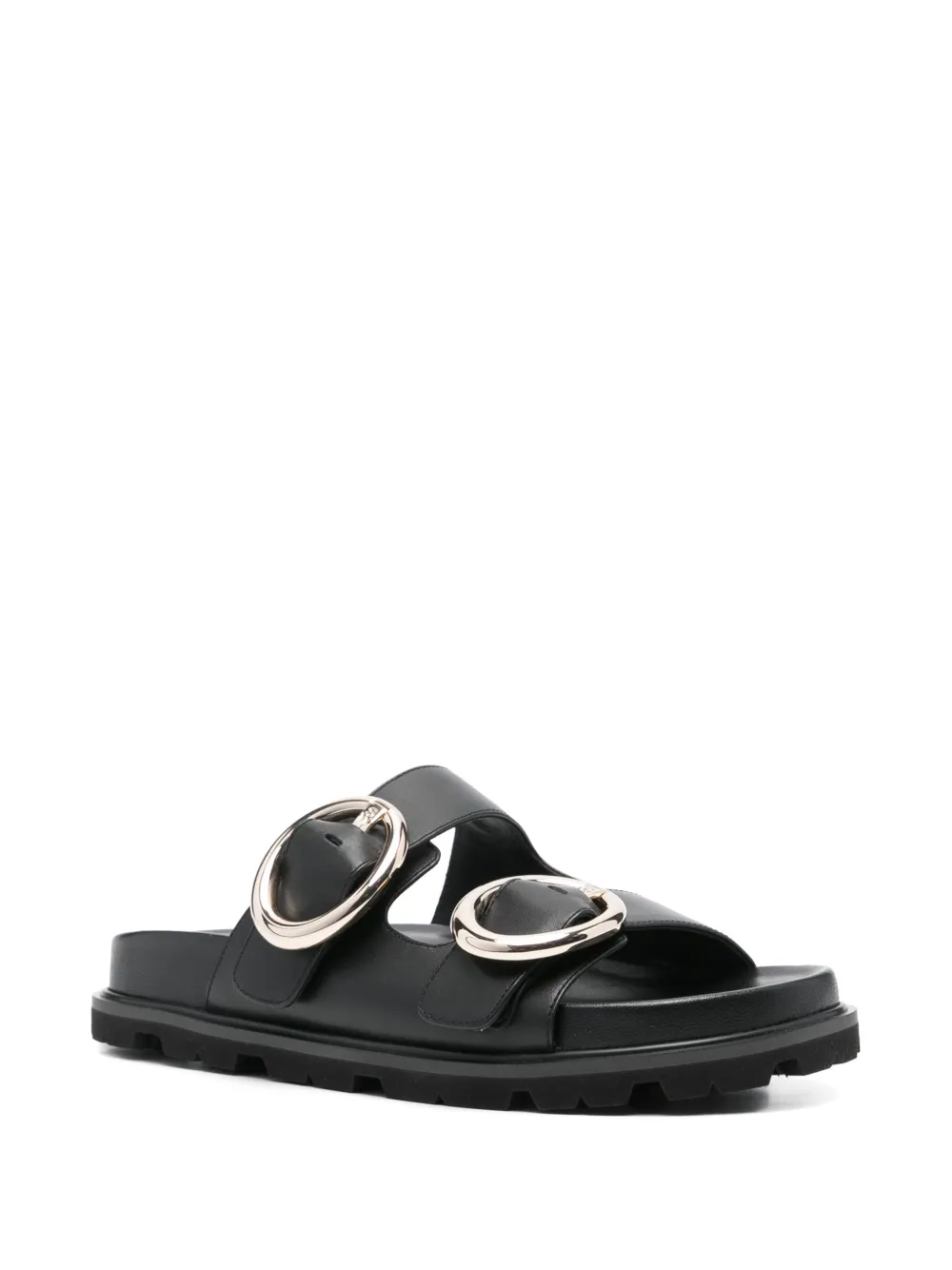 Stuart Weitzman leather sandals Black