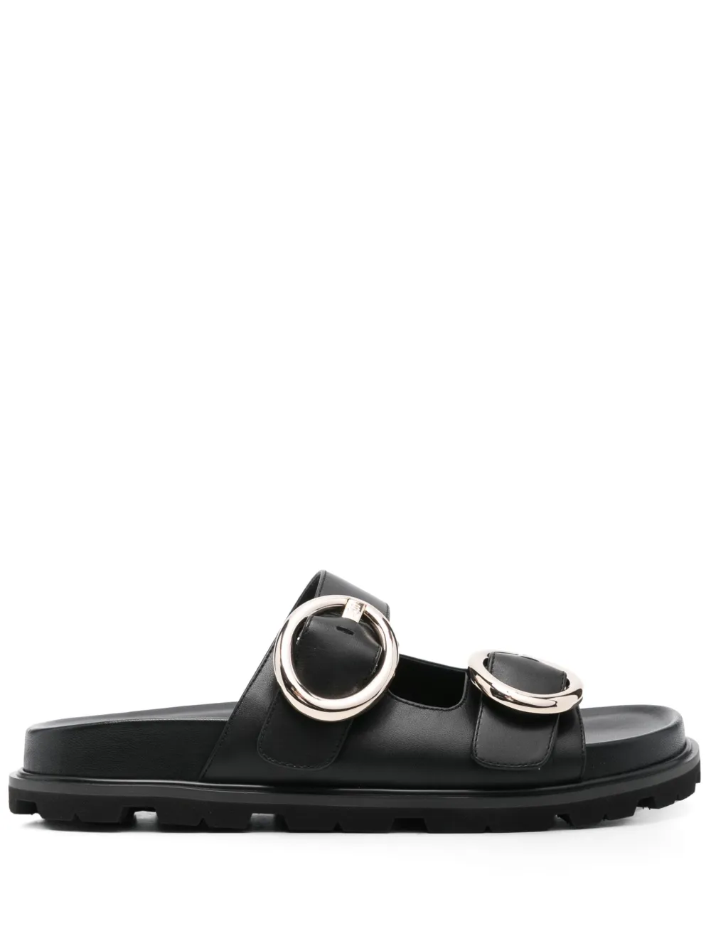 Stuart Weitzman leather sandals - ブラック Stuart Weitzman leather sandals - ブラック