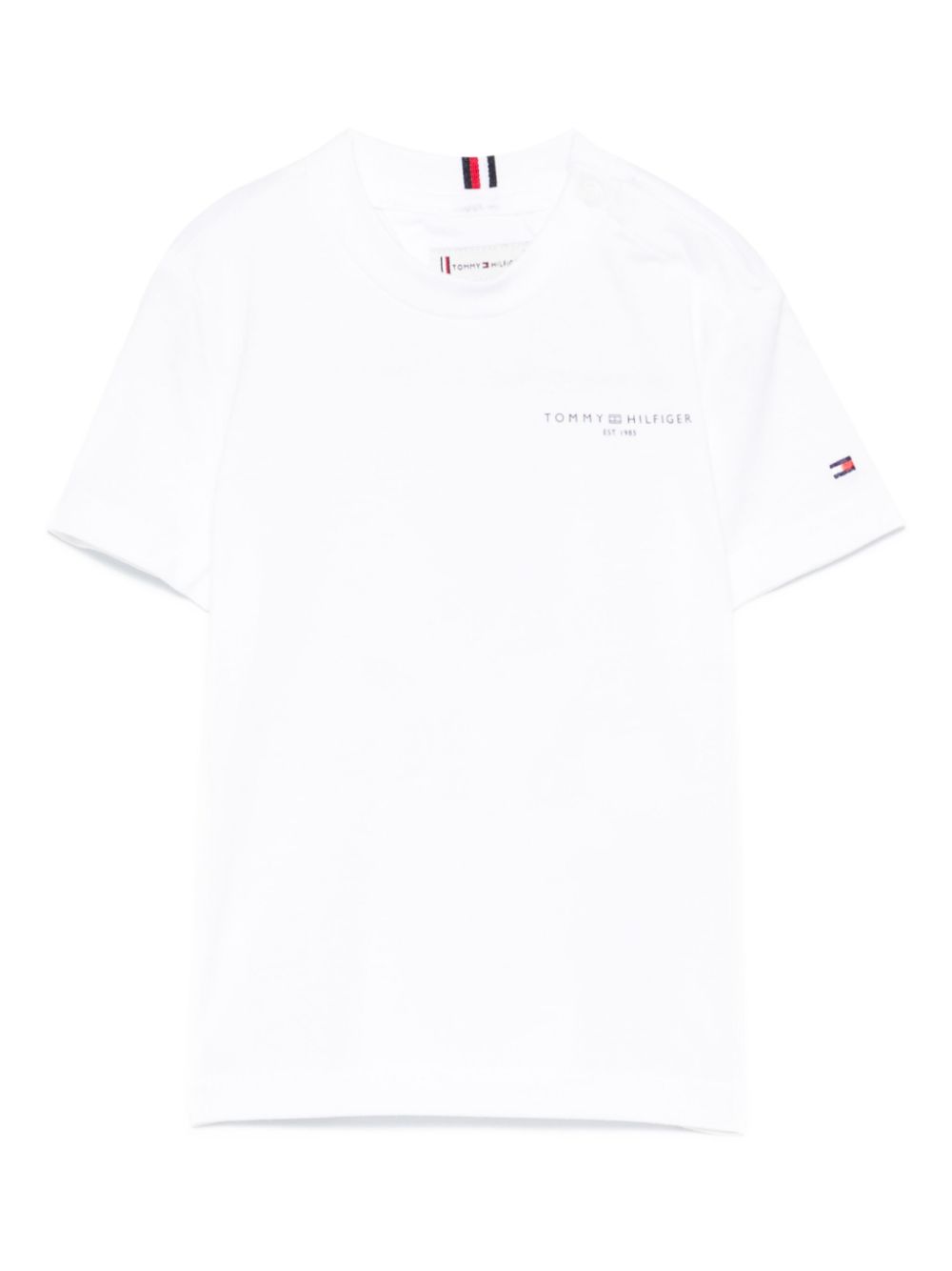 Tommy Hilfiger Junior logo-print T-shirt - White