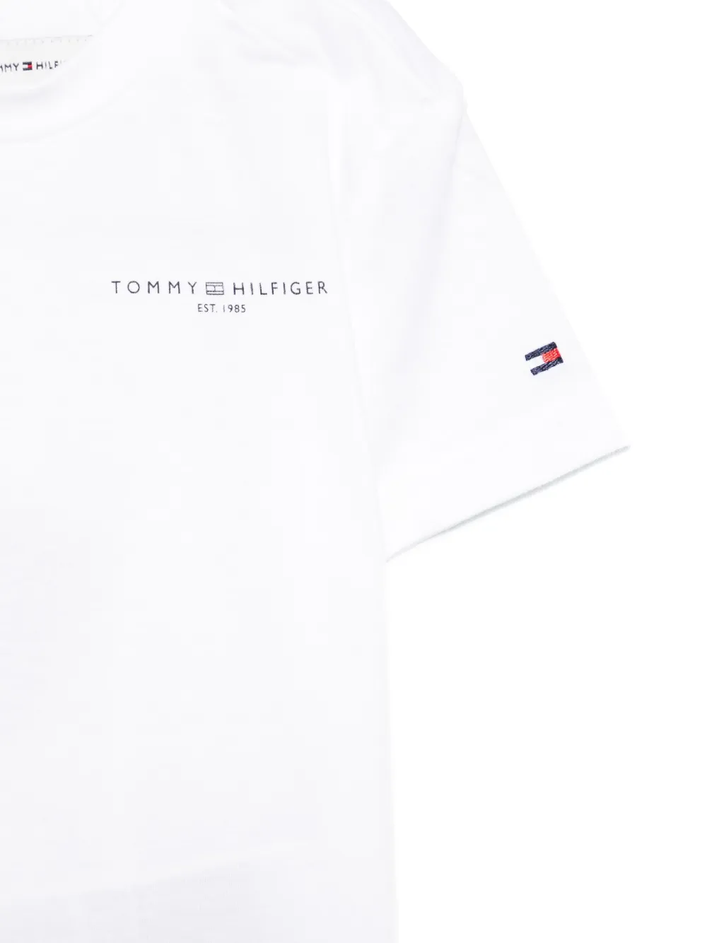 Tommy Hilfiger Junior T-shirt met logoprint Wit