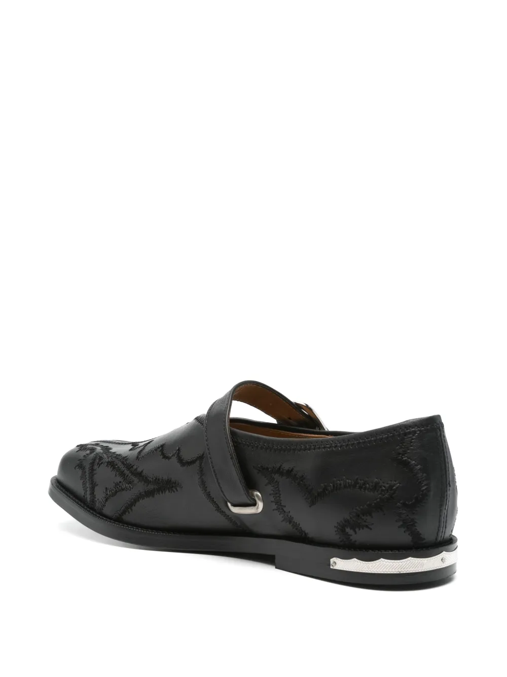 Toga Virilis embroidered loafers Black