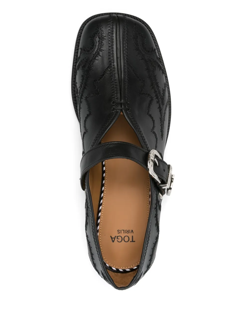 Toga Virilis embroidered loafers Black