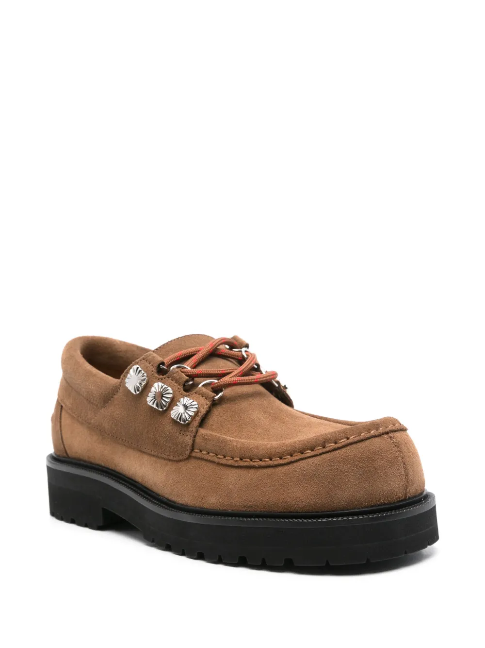 Toga Virilis studded derby shoes Brown