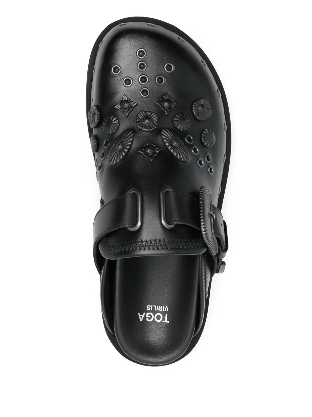 Toga Virilis studded slippers Black