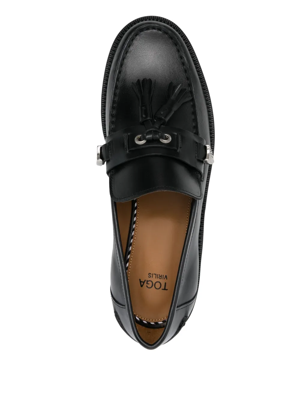 Toga Virilis leather loafers Black