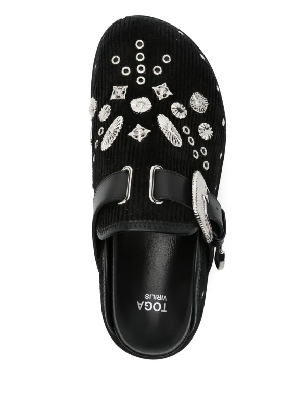 靴 toga virilis toga virilis men ying yang Black White mules eu 42 | eBay