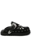 Toga Virilis Eyelet Metal sabot loafers - Black