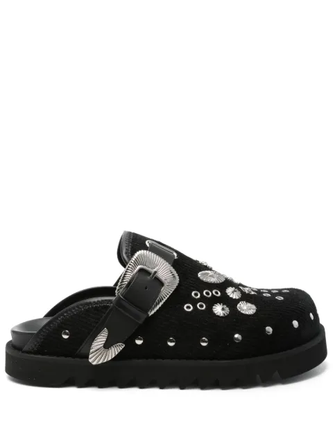 Toga Virilis Eyelet Metal sabot loafers