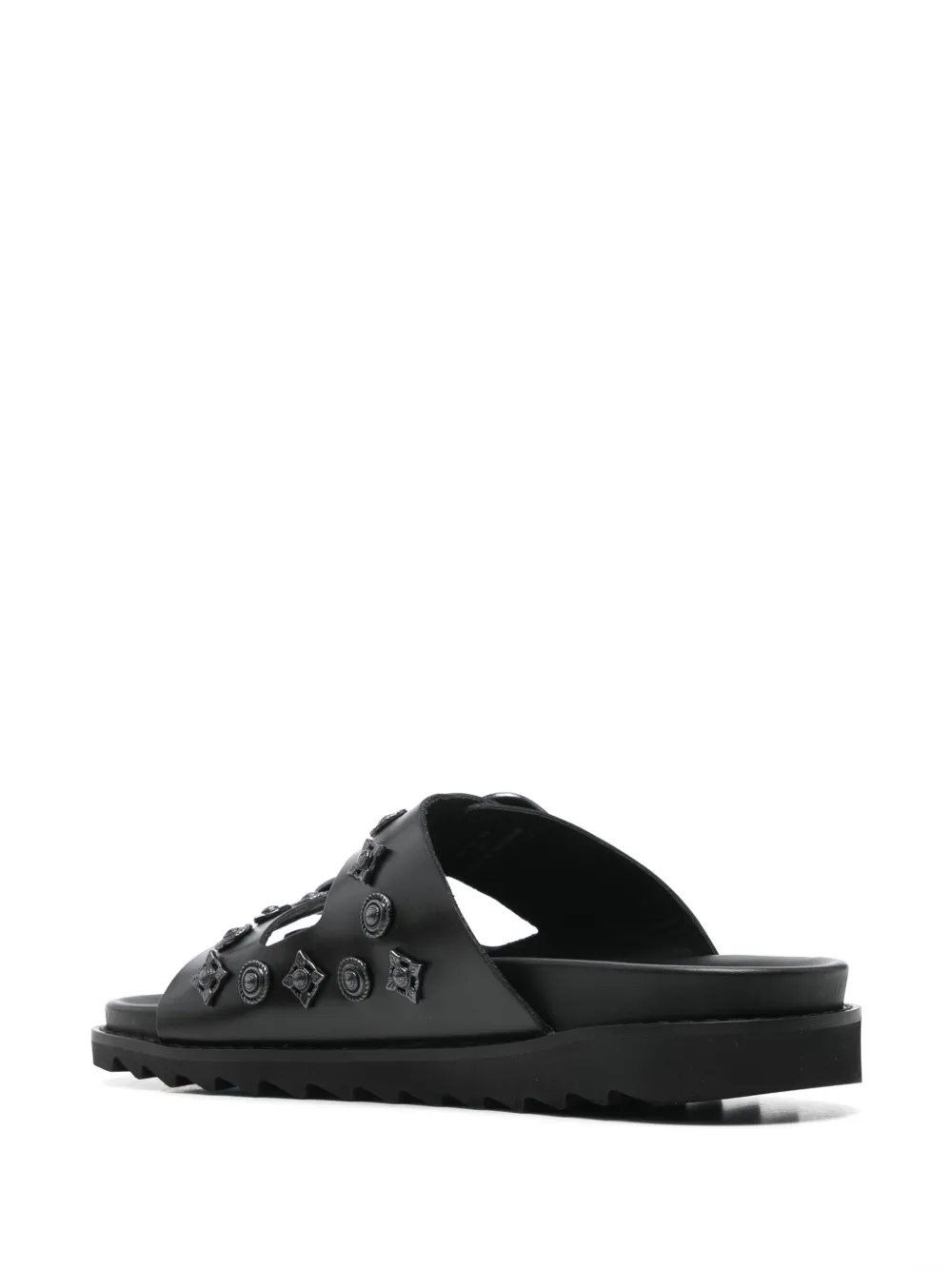 Toga Virilis leather slides Black