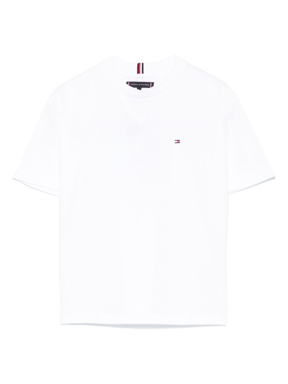 Tommy Hilfiger Junior logo-embroidered T-shirt - White