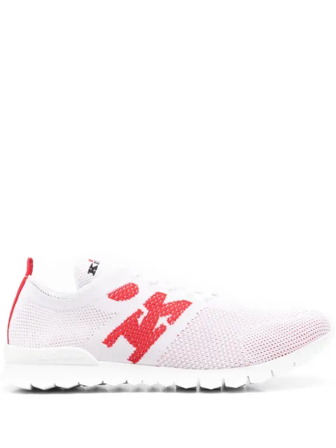 Kiton logo-embroidered sneakers