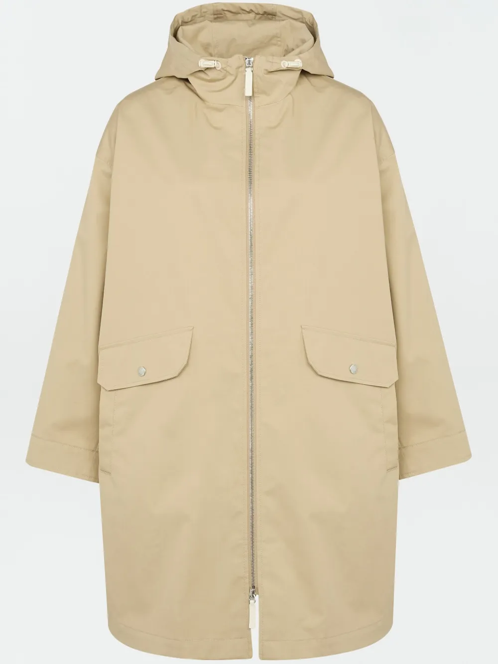 Shop Yves Salomon Waterproof Parka In Neutrals