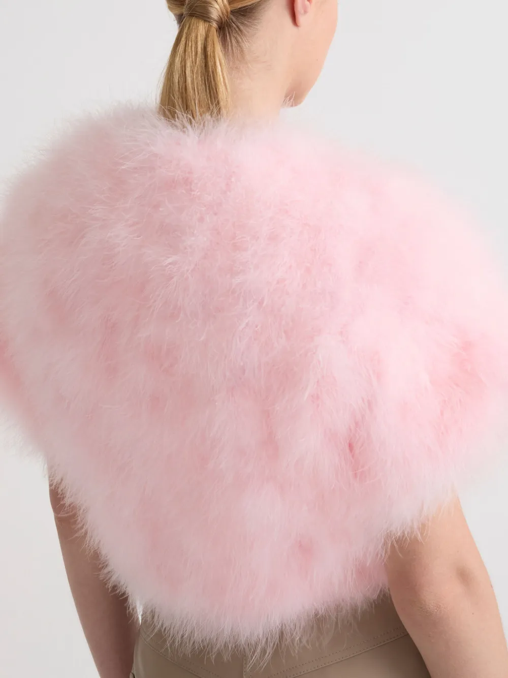 Yves Salomon Jack met veren Roze