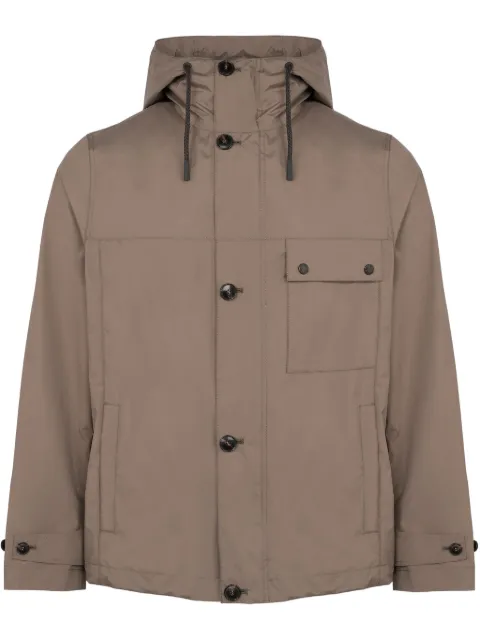 Yves Salomon veste imperméable à capuche