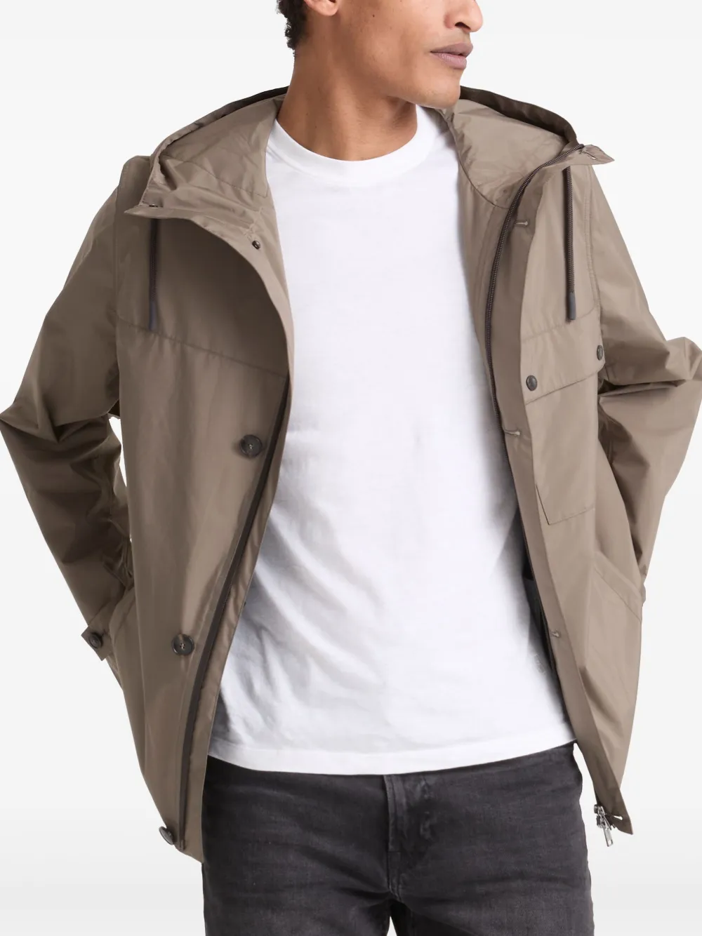 Yves Salomon Jack met capuchon Beige